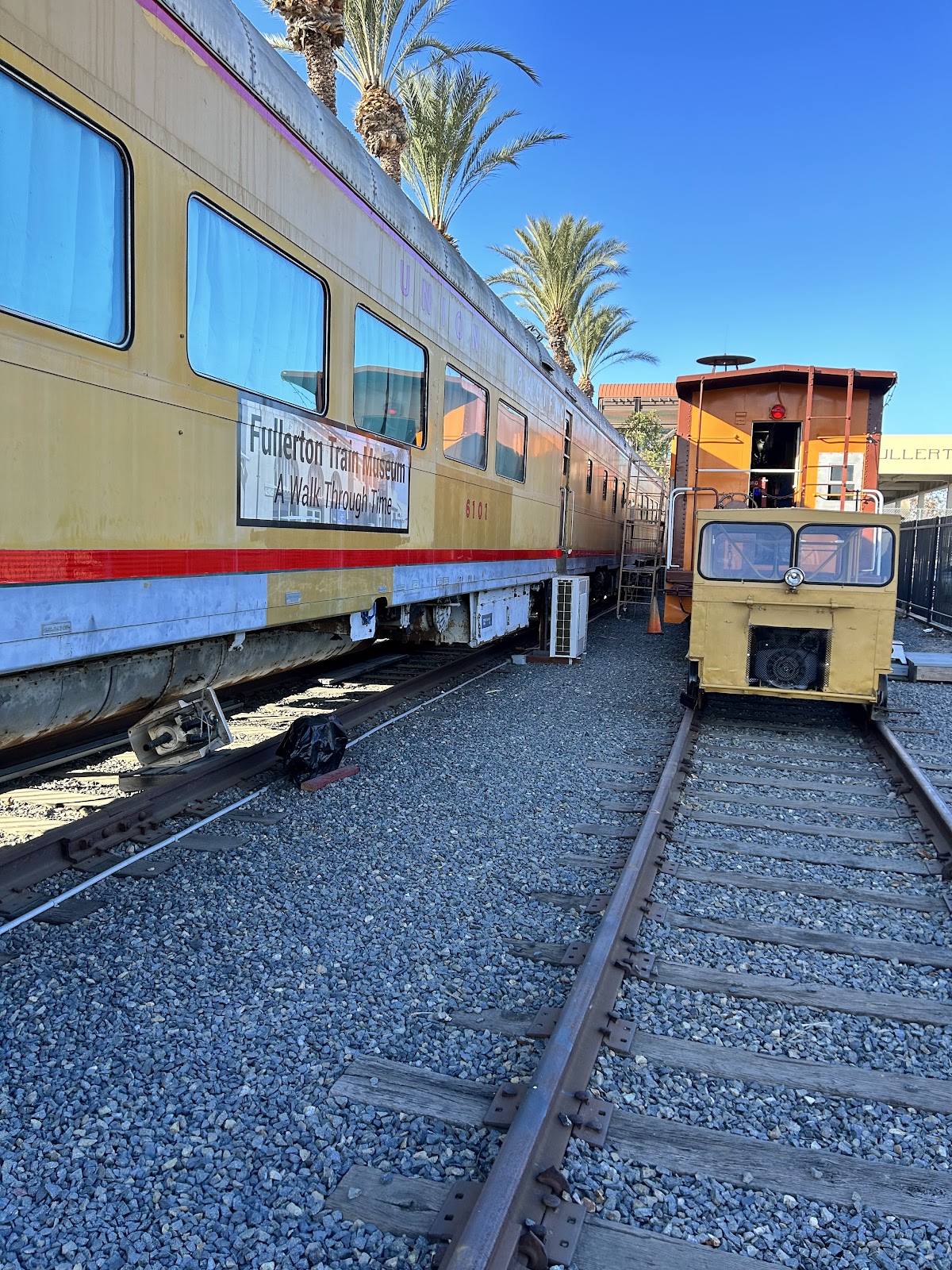 Fullerton Train Museum vintage railcars