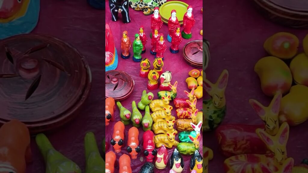 Mud Toys at a Village Fair#Toys #Mud #Village #Fair #Handmade #Craft #Tradition #Art #Rural #Culture